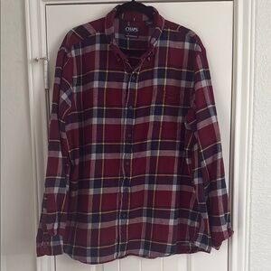 Chaps Men's Red Plaid Shirt